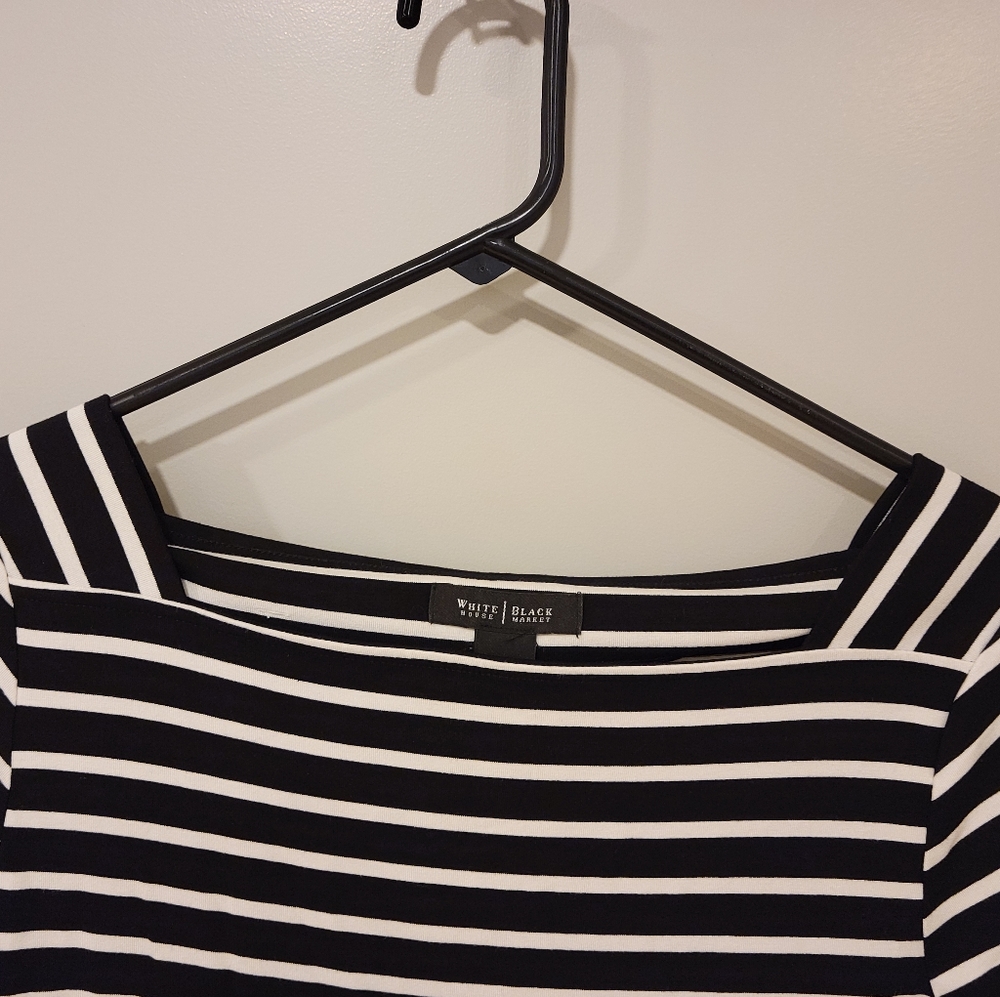 Striped Shift Dress - Picture 2 of 6